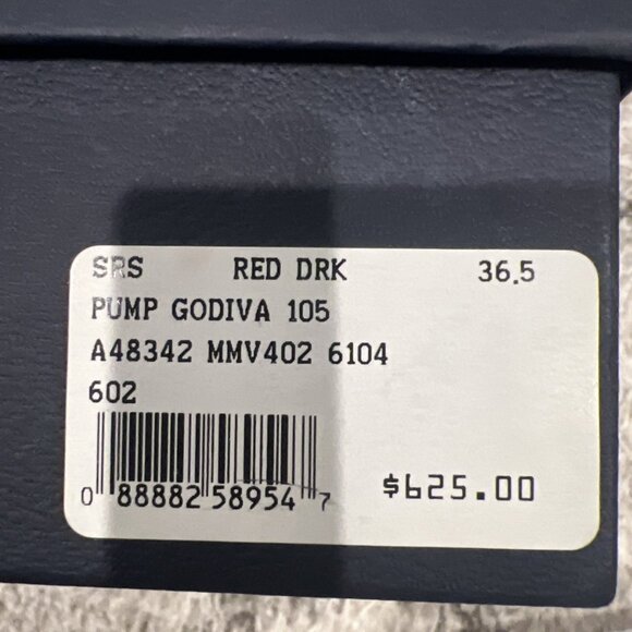 Sergio Rossi Godiva 105 Patent Pump Women's Dark Red - Picture 5 of 5